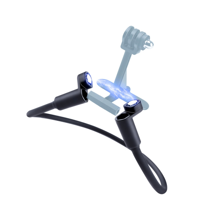 Hands Free Lazy Wearable Neck Phone Camera Holder, Extended Version(Black)