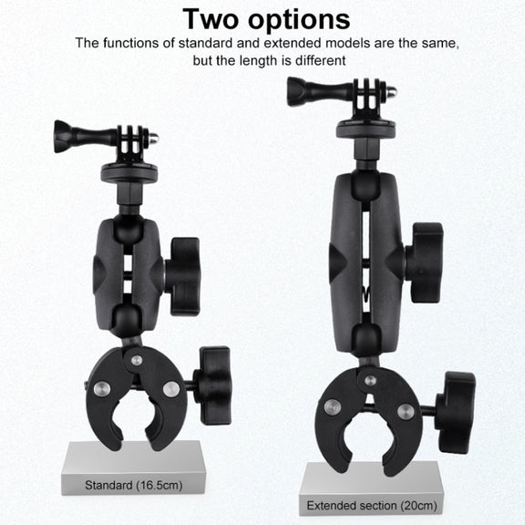 360 Rotation Adjustable Action Camera Bike Motorcycle Handlebar Holder(Black)