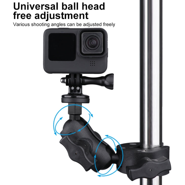 360 Rotation Adjustable Action Camera Bike Motorcycle Handlebar Holder(Black)