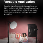 Godox SL100D 100W 5600K Daylight-balanced LED Light Studio Continuous Photo Video Light(US Plug)