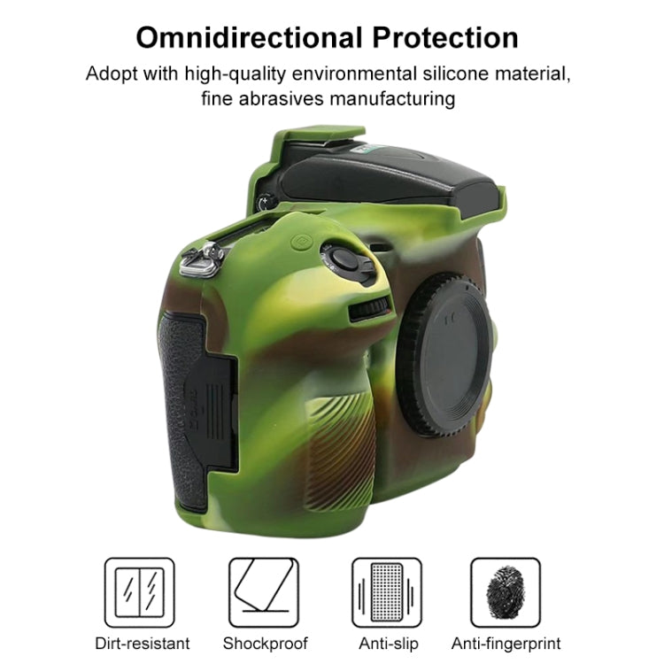 Soft Silicone Protective Case for Nikon D810 (Camouflage)