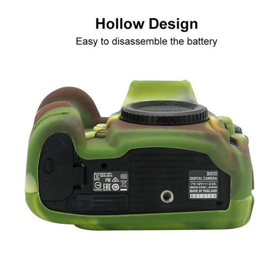 Soft Silicone Protective Case for Nikon D810 (Camouflage)