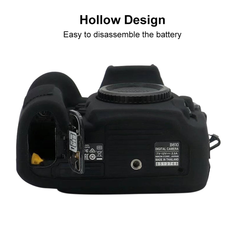 Soft Silicone Protective Case for Nikon D810 (Yellow)