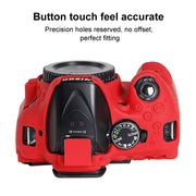 Soft Silicone Protective Case for Nikon D5200 (Red)