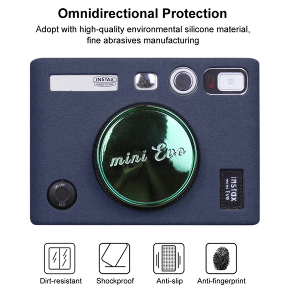 Soft Silicone Protective Case for FUJIFILM instax mini Evo (Blue)