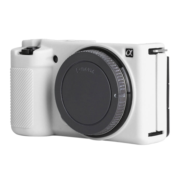 For Sony ZV-E10 Soft Silicone Protective Case (White)