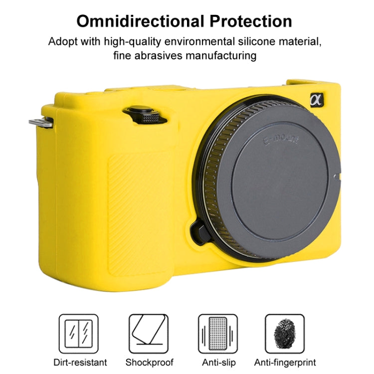 For Sony ZV-E10 Soft Silicone Protective Case (Yellow)