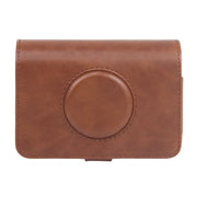 For Kodak PRINTOMATIC Full Body Camera PU Leather Case Bag with Strap (Brown)