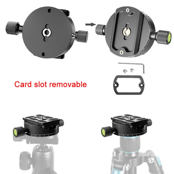 BEXIN QJ-08 Panoramic Rotary Quick Release Clamp Base Tripod Mount