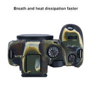 For Canon EOS R7 Soft Silicone Protective Case (Camouflage)