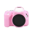 For Canon EOS 250D Soft Silicone Protective Case (Pink) - Protective Case by PMC TechLife | Online Shopping South Africa | PMC TechLife | Buy Now Pay Later Mobicred