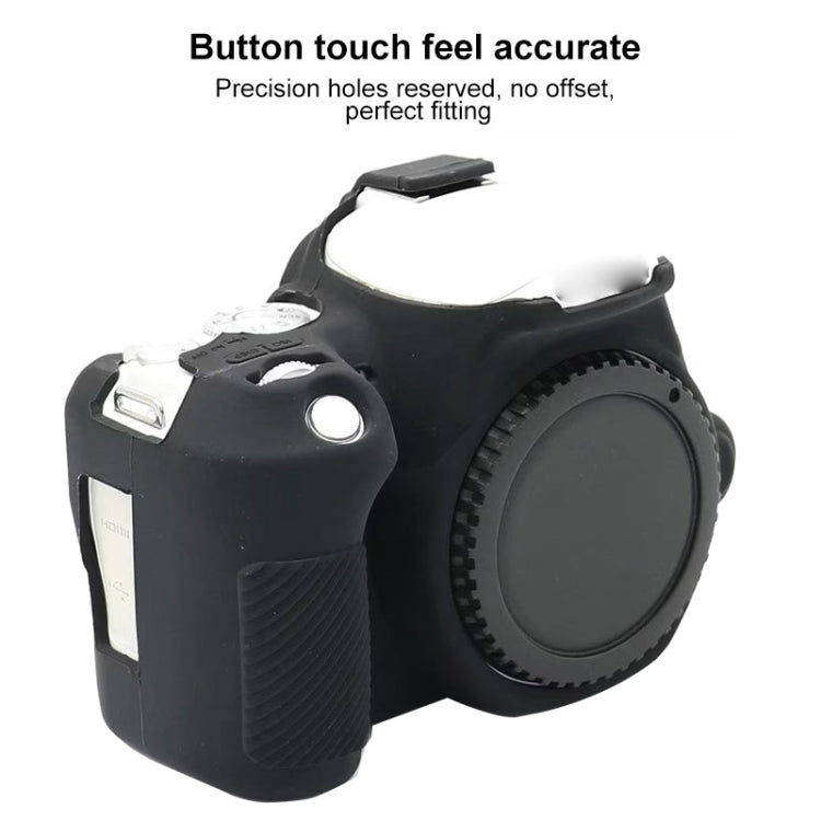 For Canon EOS 250D Soft Silicone Protective Case (Camouflage)