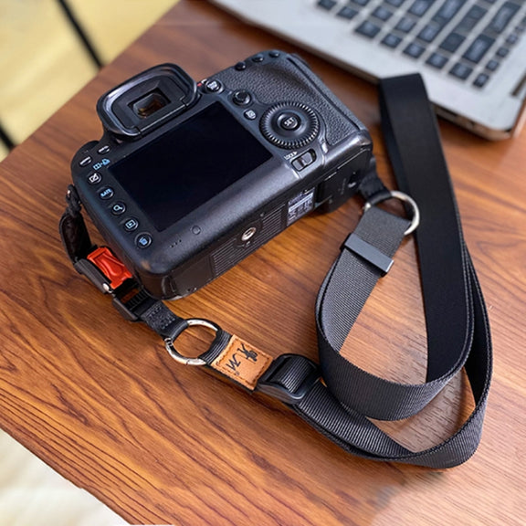 XJ03 Camera Shoulder Hanging Neck Strap(Black)
