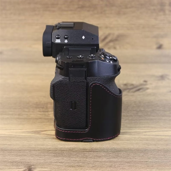 For Fujifilm XH2S 1/4 inch Thread PU Leather Camera Half Case Base (Brown)