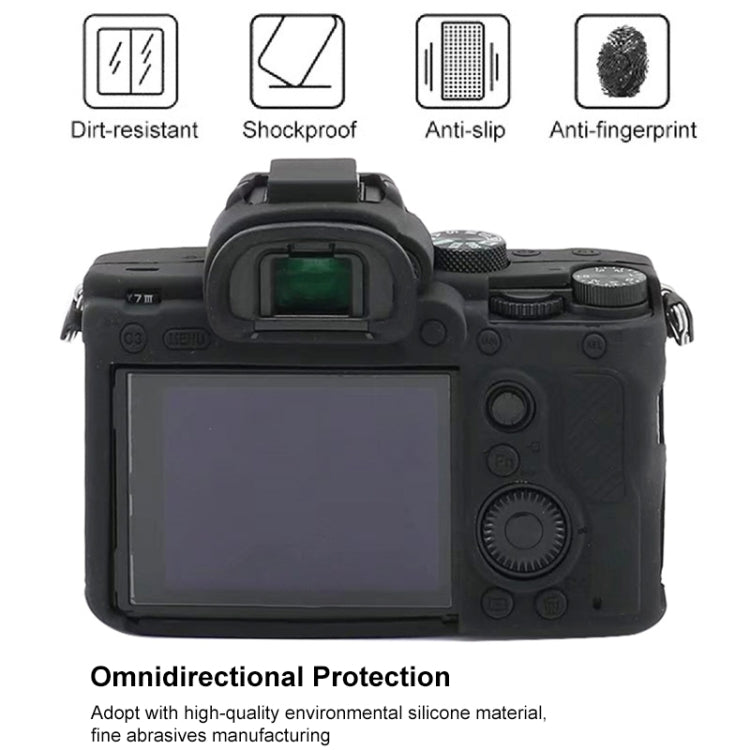 For Sony  A7S III / A7S3 Soft Silicone Protective Case(Camouflage)