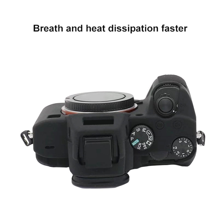 For Sony  A7S III / A7S3 Soft Silicone Protective Case(Camouflage)