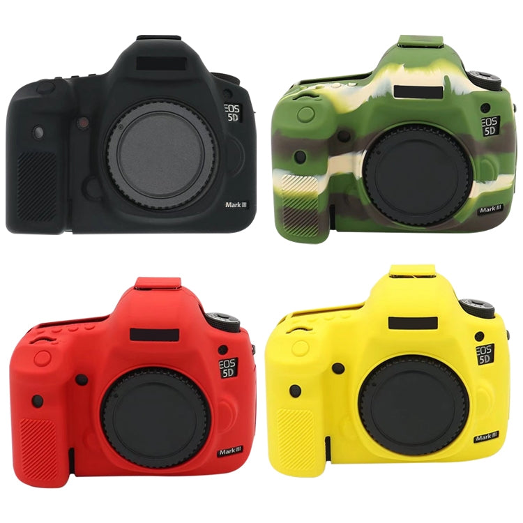 For Canon EOS 5DS Soft Silicone Protective Case (Camouflage)
