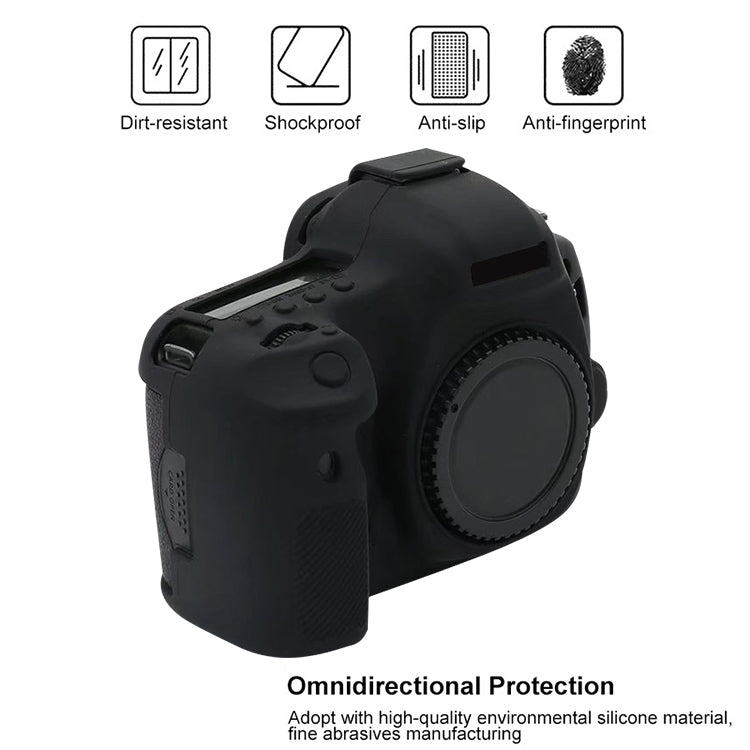 For Canon EOS 5DS Soft Silicone Protective Case (Camouflage)