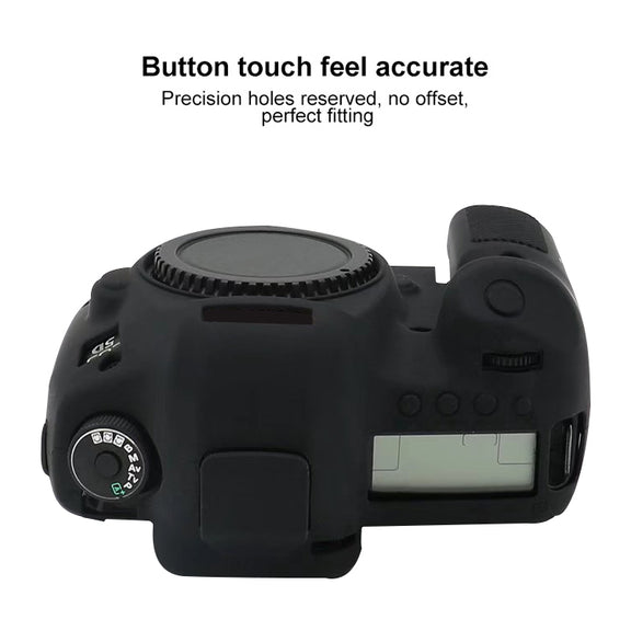 For Canon EOS 5DS Soft Silicone Protective Case (Camouflage)