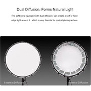 FEELWORLD FSP60 60cm Parabolic Softbox Quick Release Diffuser with Bowens Mount (Black)