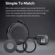 Godox ML-150II On-camera Macro Ring Flash Light with 8 Different Size Adapter Rings (Black)