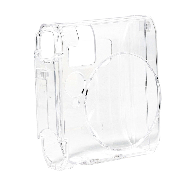 For FUJIFILM Instax mini 99 Crystal Hard Case Camera Bag with Shoulder Strap (Transparent)