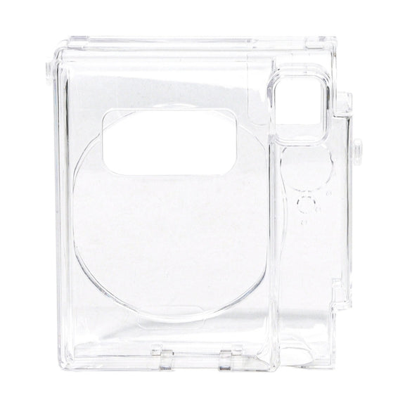 For FUJIFILM Instax mini 99 Crystal Hard Case Camera Bag with Shoulder Strap (Transparent)