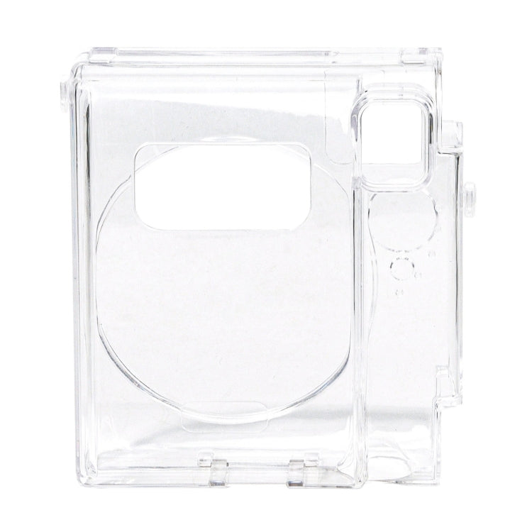 For FUJIFILM Instax mini 99 Crystal Hard Case Camera Bag with Shoulder Strap (Transparent)