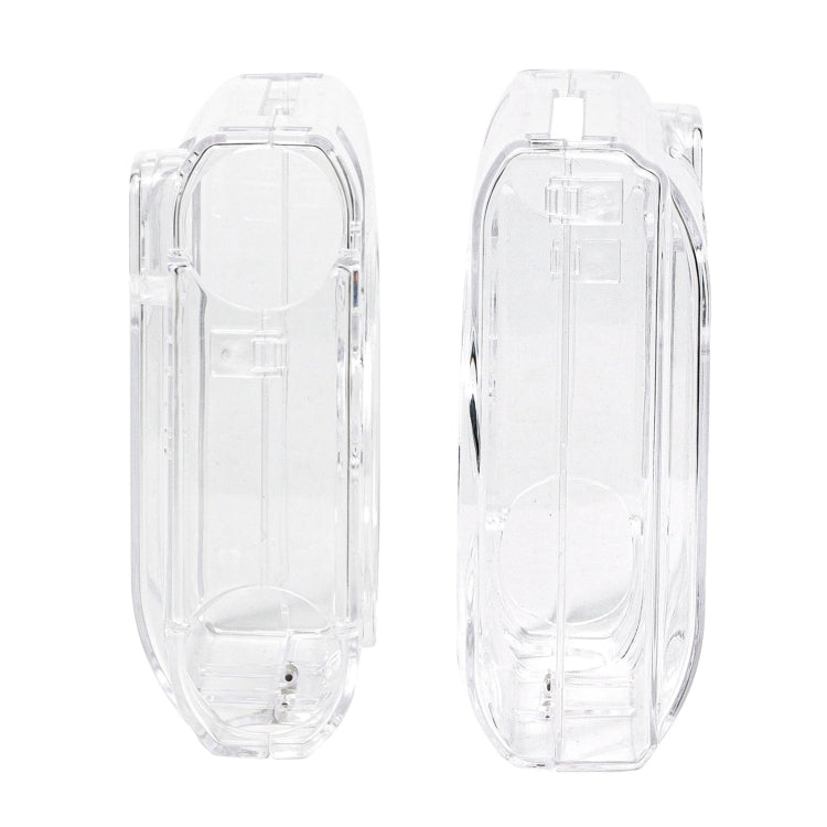 For FUJIFILM Instax mini 99 Crystal Hard Case Camera Bag with Shoulder Strap (Transparent)