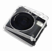 For FUJIFILM Instax mini 99 Crystal Hard Case Camera Bag with Shoulder Strap (Transparent)