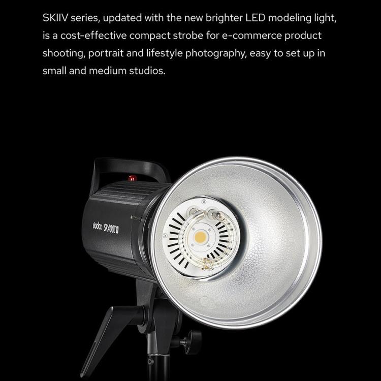 Godox SK300II-V Studio Flash Photo Light 300Ws Bowens Mount Monolight Light (UK Plug)