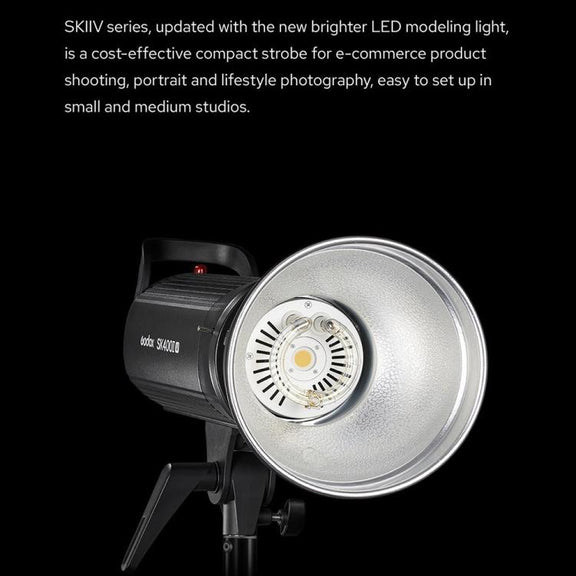 Godox SK300II-V Studio Flash Photo Light 300Ws Bowens Mount Monolight Light (UK Plug)
