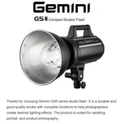 Godox Gemini GS400II Studio Flash Light 400Ws Bowens Mount Strobe Flash (US Plug)