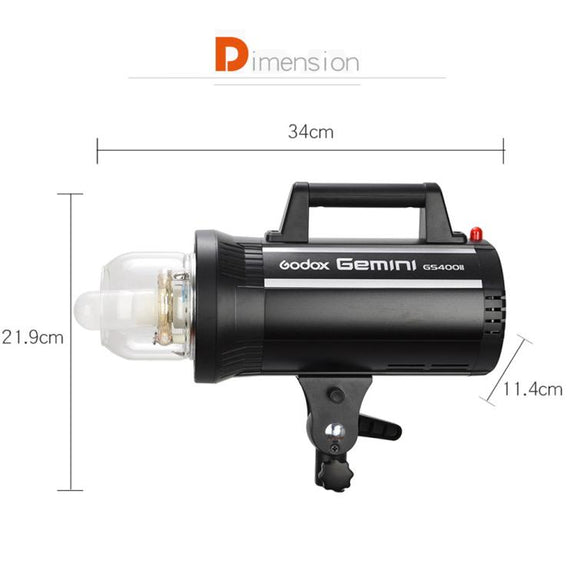 Godox Gemini GS400II Studio Flash Light 400Ws Bowens Mount Strobe Flash (US Plug)