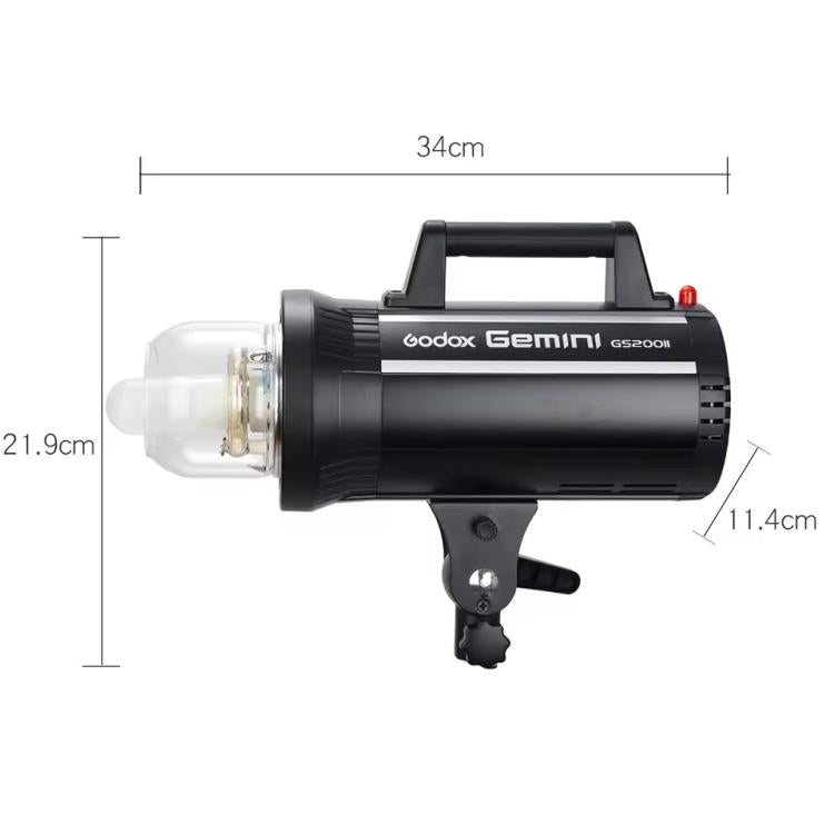 Godox Gemini GS200II Studio Flash Light 200Ws Bowens Mount Strobe Flash (EU Plug)
