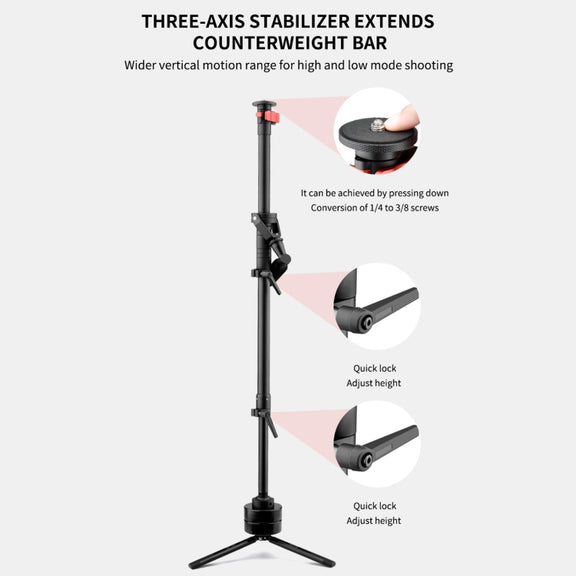 YELANGU B4 Handheld Stabilizer (Black)