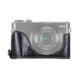 1/4 inch Thread PU Leather Camera Half Case Base for Canon G7 X Mark II (Black) - Half Case by PMC TechLife | Online Shopping South Africa | PMC TechLife | Buy Now Pay Later Mobicred