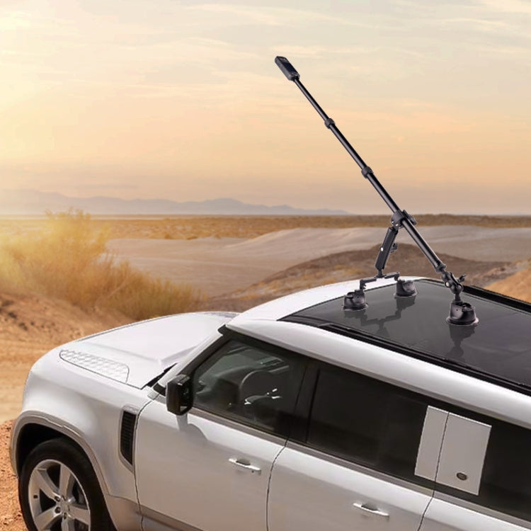 2 x Single-leg Car Suction Cup Mount Crab Clamps Set (Black)