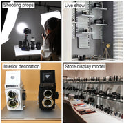 Non-Working Fake Dummy Handheld Retro DSLR Camera Model Photo Studio Props (White)