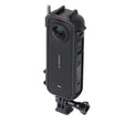 For Insta360 X4 Cold Shoe ABS Plastic Protective Frame with Adapter Mount & Screw (Black) - Mount & Holder by PMC TechLife | Online Shopping South Africa | PMC TechLife