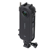 For Insta360 X4 Cold Shoe ABS Plastic Protective Frame with Adapter Mount & Screw (Black)