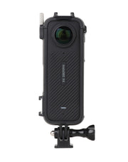 For Insta360 X4 Cold Shoe ABS Plastic Protective Frame with Adapter Mount & Screw (Black)