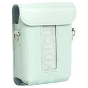 For FUJIFILM Instax mini Link 3 Full Body Leather Case Bag with Strap(Green)