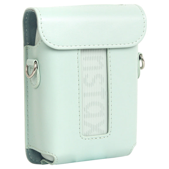 For FUJIFILM Instax mini Link 3 Full Body Leather Case Bag with Strap(Green)