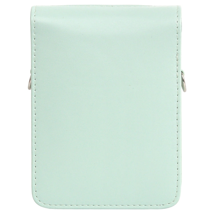 For FUJIFILM Instax mini Link 3 Full Body Leather Case Bag with Strap(Green)