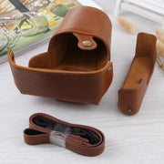 Full Body Camera PU Leather Case Bag with Strap for Olympus E-PL3 / E-PM1 (Brown)