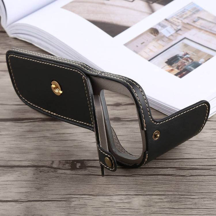 1/4 inch Thread PU Leather Camera Half Case Base for Canon EOS 5D Mark IV / 5D Mark III(Black)