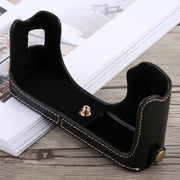 1/4 inch Thread PU Leather Camera Half Case Base for FUJIFILM X100F (Black)