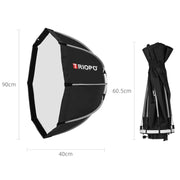 TRIOPO K90 90cm Speedlite Flash Octagon Parabolic Softbox Bowens Mount Diffuser for Speedlite