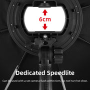 TRIOPO KS55 55cm Speedlite Flash Octagon Parabolic Softbox Diffuser with Bracket Mount Handle